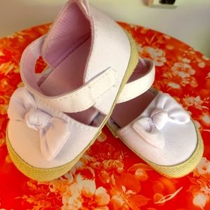 White Soft Sole Baby Sandals